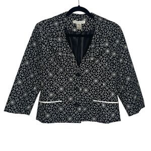 Uniform by John Paul Richard Cotton/Poly‎ EmbroideredWhimsical Blazer  SZ 10